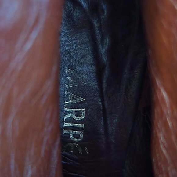 Maripe Vintage Soft Leather Patchwork Heels Retro style, perfect for Autumn! - Picture 6 of 11